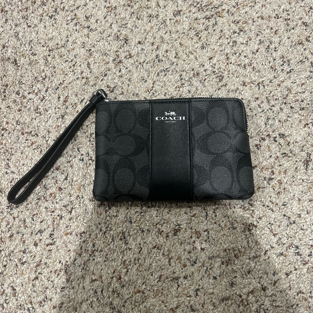 Coach Black Wristlet Wallet
